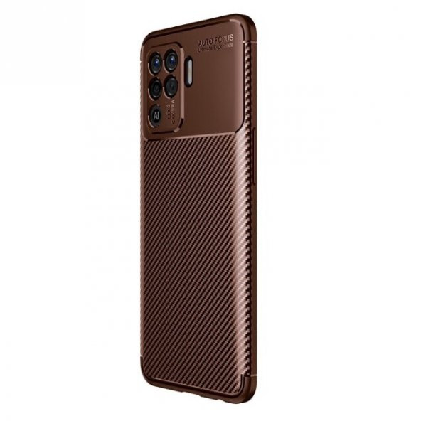 Teleplus Oppo Reno5 Lite Kılıf Negro Karbon Silikon - 2