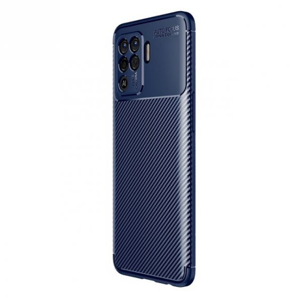 Teleplus Oppo Reno5 Lite Kılıf Negro Karbon Silikon - 3