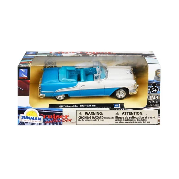 Newray 1:43 Oldsmobile Super 88 Model Araba ürün görseli 1