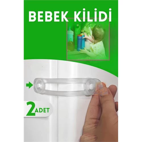 2 Adet Çocuk Dolap ve Çekmece Kilidi