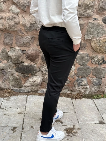 Gd Goldoremi 6649 Erkek Likralı Slim Fit Beli Lastikli İpli Çelik Kumaş Rahat Jogger - 6