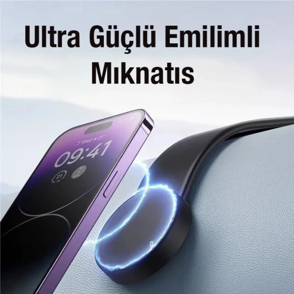 Coofbe Alüminyum Elastik Katlanabilir Mgsafe Uyumlu Araç İçi Telefon Tutucu Masaüstü Telefon Tutucu - 2