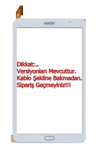Reeder M8 Go Dokunmatik Panel - Beyaz L20180504 (1.Versiyon)