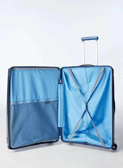 Pierre Cardin Polipropilen Büyük Boy Kırılmaz Valiz Lacivert PC7060 - 5