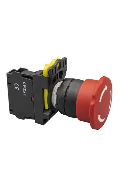 A5-01ZS 40Mm Kalıcı Stop Mantar Buton 1NC 22 Mm