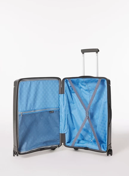 Pierre Cardin Polipropilen Büyük Boy Kırılmaz Valiz Antrasit PC7060 - Resim 5