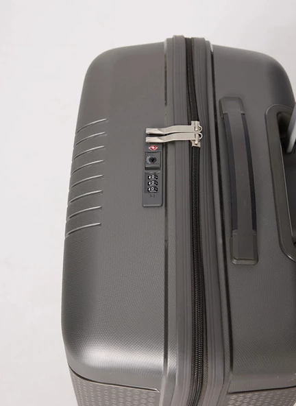 Pierre Cardin Polipropilen Büyük Boy Kırılmaz Valiz Antrasit PC7060 - Resim 4
