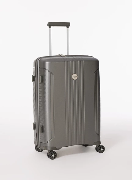 Pierre Cardin Polipropilen Büyük Boy Kırılmaz Valiz Antrasit PC7060 - Resim 2