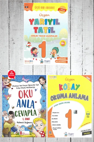 1.Sınıf Yarıyıl Tatil Kitabı+Kolay Okuma Anlama -2024 ürün görseli 1