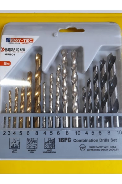 BAY-TEC MATKAP UÇ SETİ 16 PCS (MU-1804)