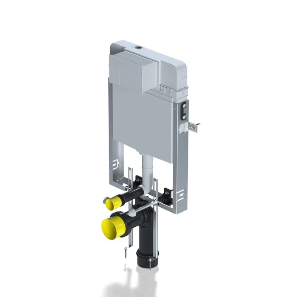 Serel Smooth Gömme Rezervuar 3 'lü Set (Gövde T020111+Panel P400180+Ank. Ara kesme Valfi 102151024) T020111BK40 - 2