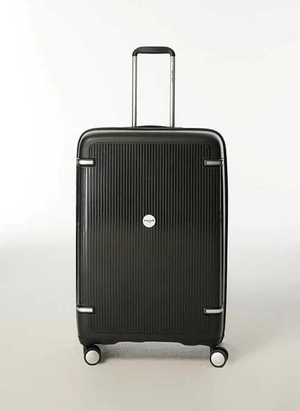 Pierre Cardin Polipropilen Büyük Boy Kırılmaz Valiz Siyah PC7070 ürün görseli