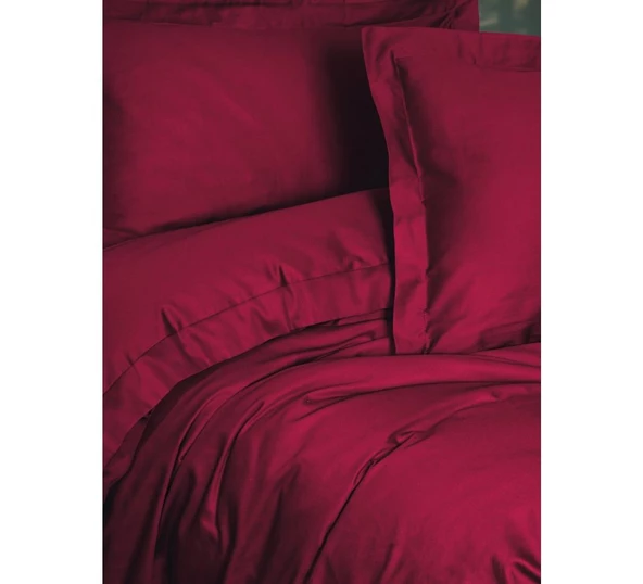 Cotton Box Elegant Saten Tek Kişilik Nevresim Takımı Bordo - 2