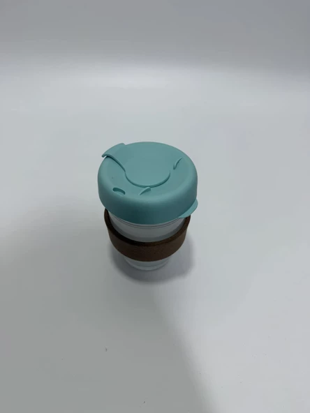 Mantar Halkalı Cam Kahve Bardağı 350ml - 6