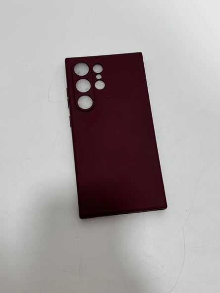 Samsung S24 Ultra Silikon Kılıf (Bordo) - 2