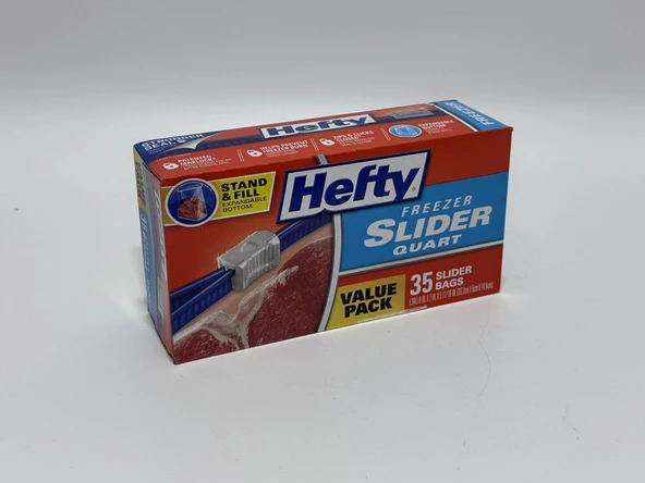 Hefty Tekrar Kullanılabilir Buzdolabı Poşeti 20,3x5x14,4cm (35 Adet) - 6