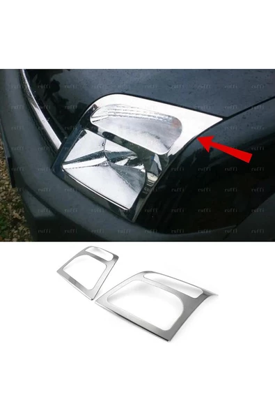 Ford Connect Krom Far Çerçeve 2 Parça 2002-2014 Paslanmaz Çelik
