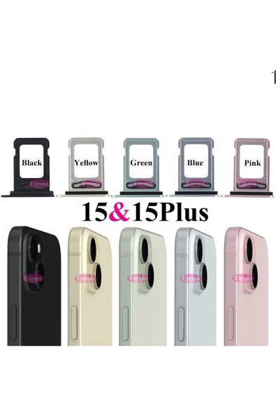 İphone 15 Plus ÇİFT Sim Kart Tepsisi Sim Çekmecesi ÇİFT SİM İÇİN