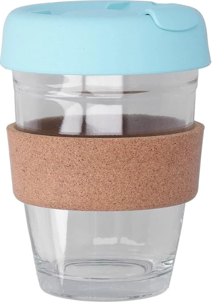 Mantar Halkalı Cam Kahve Bardağı 350ml