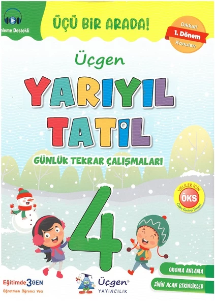 4.Sınıf Yarıyıl Tatil Kitabı+Fun For Winter Holiday -2024 - Resim 3