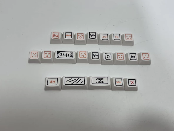 Graffiti Temalı Mekanik Klavye Tuş Takımı 125 Parça - 5