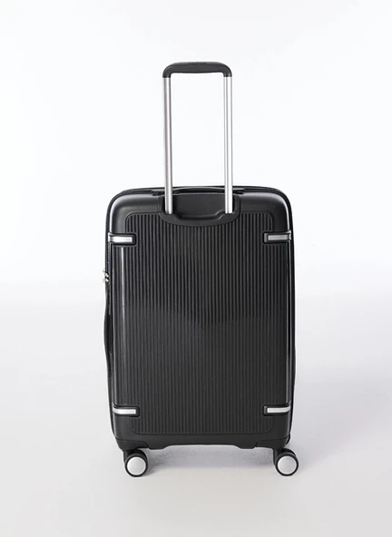 Pierre Cardin Polipropilen Orta Boy Kırılmaz Valiz Siyah PC7070 - Resim 3
