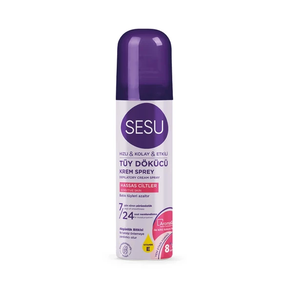 Sesu Tüy Dökücü Krem Sprey Hassas Ciltler 150 ml