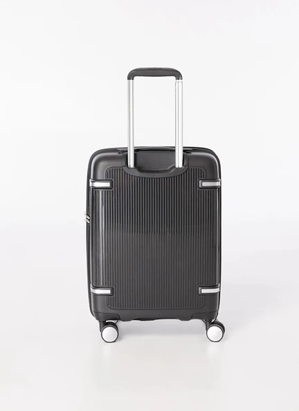 Pierre Cardin Polipropilen Kabin Boy Kırılmaz Valiz Siyah PC7070 - Resim 3