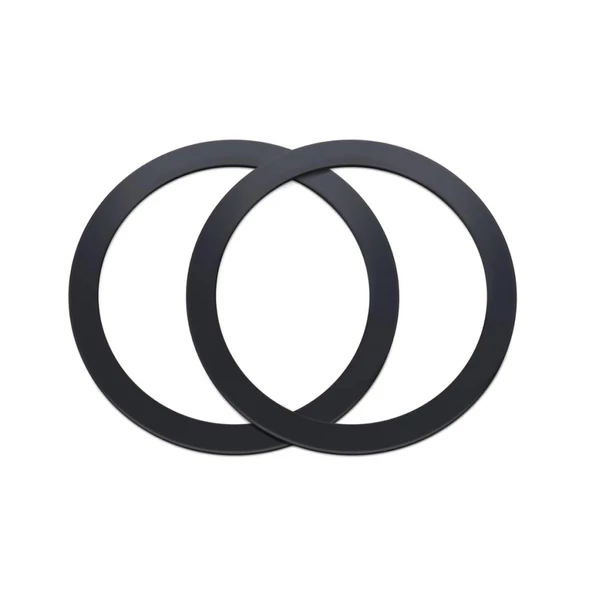 Coofbe Tüm Telefonlara Uyumlu 0.4mm Ultra İnce Yapışkanlı Mgsafe Uyumlu Mıknatıslı Metal Halka