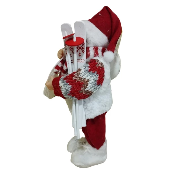 T.Concept Dekoratif Zilli Noel Baba Yılbaşı Figürü 30 cm - 2
