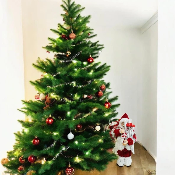 T.Concept Dekoratif Zilli Noel Baba Yılbaşı Figürü 30 cm - 4