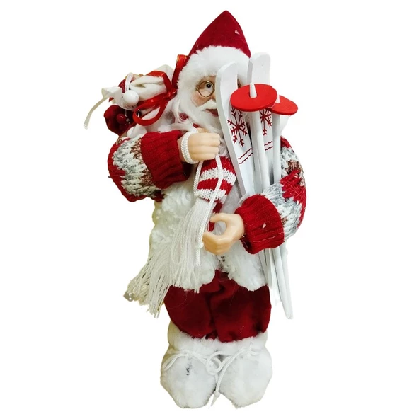 T.Concept Dekoratif Zilli Noel Baba Yılbaşı Figürü 30 cm