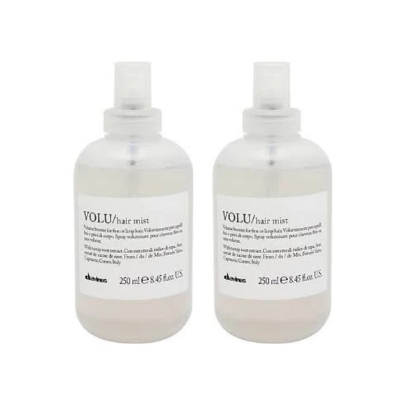 Ekonomik İkili Davines Volu Hacim Kazandıran Nemlendirici Sprey 250ml - %100 Orijinal %100 Doğal