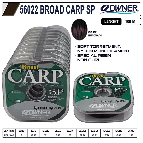 Owner  Broad Carp 0,40 Mm 100 Mt Sazan Misinası