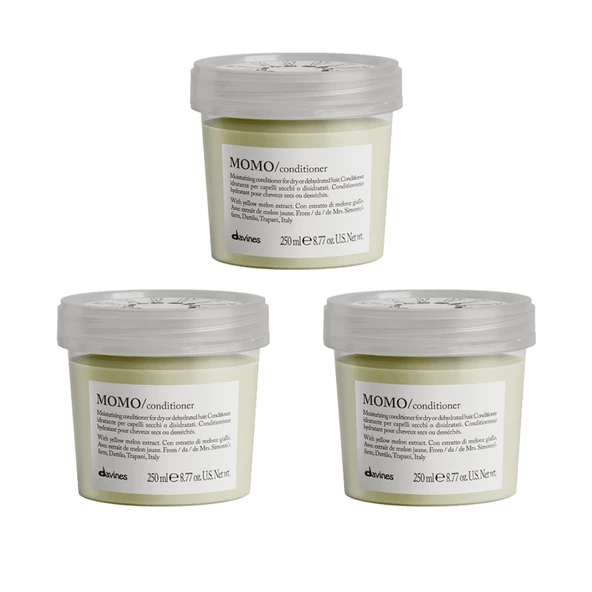Ekonomik Üçlü Davines Momo Nemlendirici ve Koruyucu Krem 250ml - %100 Orijinal %100 Doğal