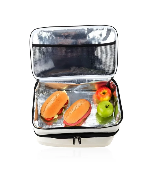 Kamp Piknik Termal Soğutucu Yalıtımlı Buzluk Termos Çanta 22 Lt - 960 Krem - 6