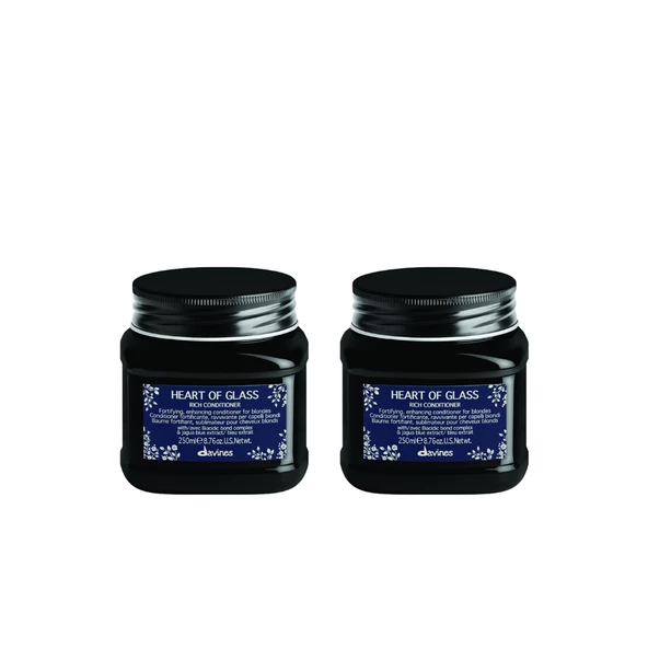 Ekonomik İkili Davines Heart of Glass Zengin Saç Kremi 250ml - %100 Orijinal %100 Doğal