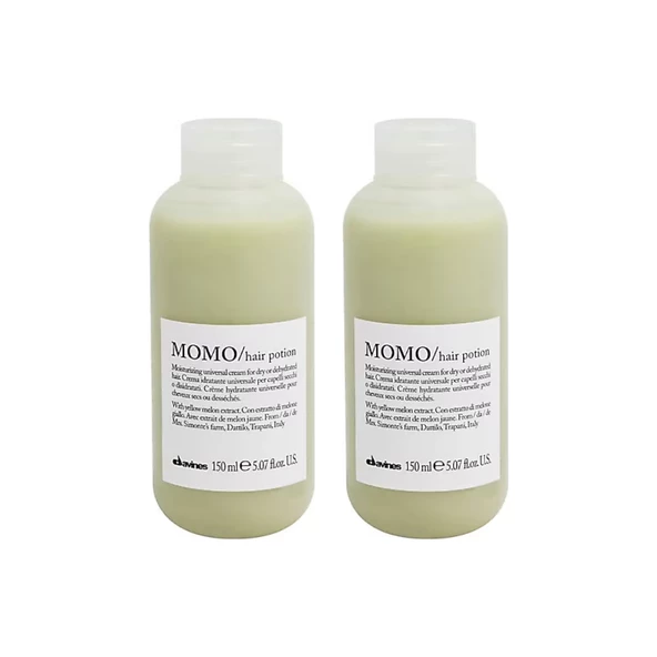 Ekonomik İkili Davines Momo Hair Potion Nemlendirici Durulanmayan Krem 150ml - %100 Orijinal %100 Doğal
