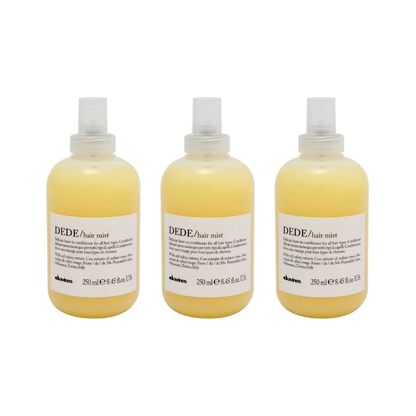 Ekonomik Üçlü Davines Dede İnce Telli Saçları Koruyucu Sprey 250ml - %100 Orijinal %100 Doğal