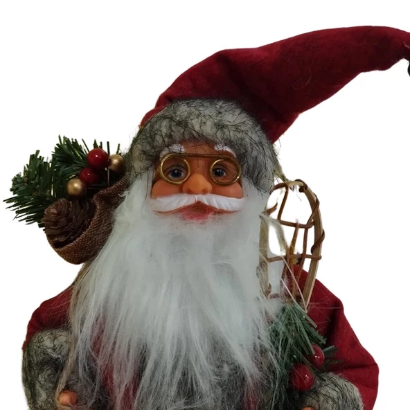 T.Concept Dekoratif Zilli Noel Baba Yılbaşı Figürü 30 cm - 3