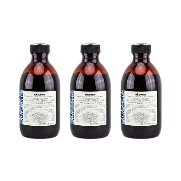 Ekonomik Üçlü Davines Alchemic Silver Gümüş Şampuan 280ml - %100 Orijinal %100 Doğal