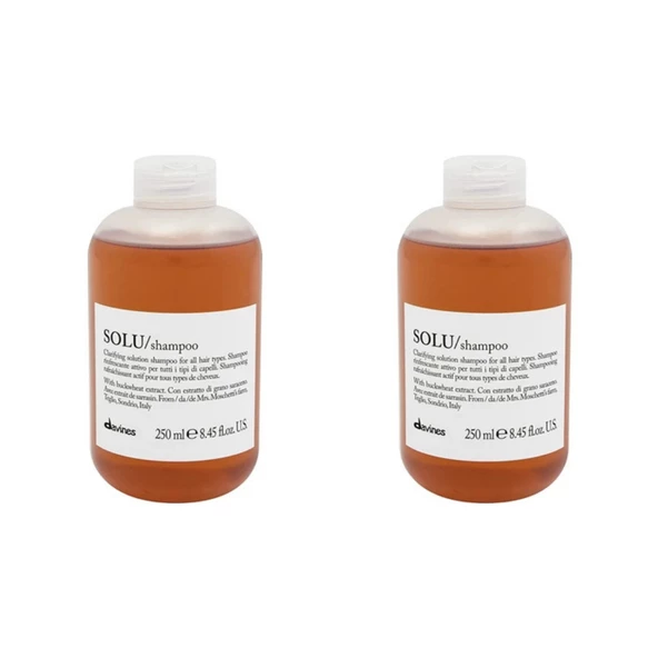 Ekonomik İkili Davines Solu Temizleyici Koruyucu Şampuan 250ml - %100 Orijinal %100 Doğal