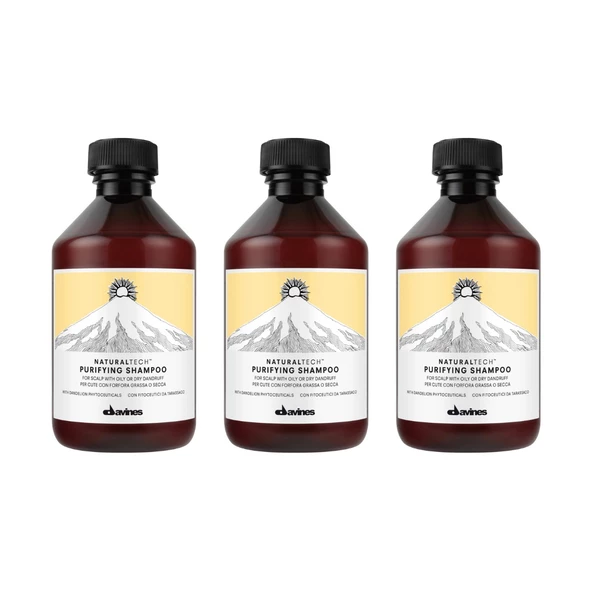 Ekonomik Üçlü Davines Purifying Kepeğe Karşı Şampuan 250ml - %100 Orijinal %100 Doğal