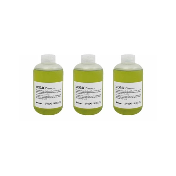 Ekonomik Üçlü Davines Momo Nemlendirici ve Koruyucu Şampuan 250ml - %100 Orijinal %100 Doğal