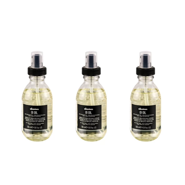 Ekonomik Üçlü Davines OI/OIL Tüm Saç Tipleri için Bakım İksiri 135ml - %100 Orijinal %100 Doğal