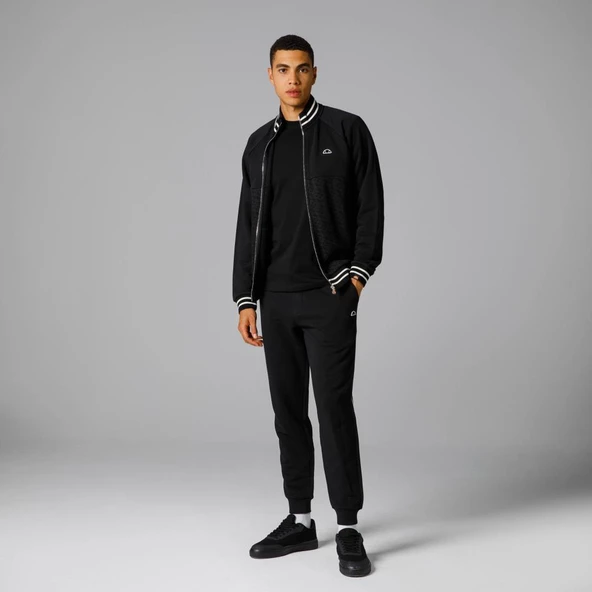 Ellesse Fermuarlı Erkek Siyah Sweatshirt EM228 - 3