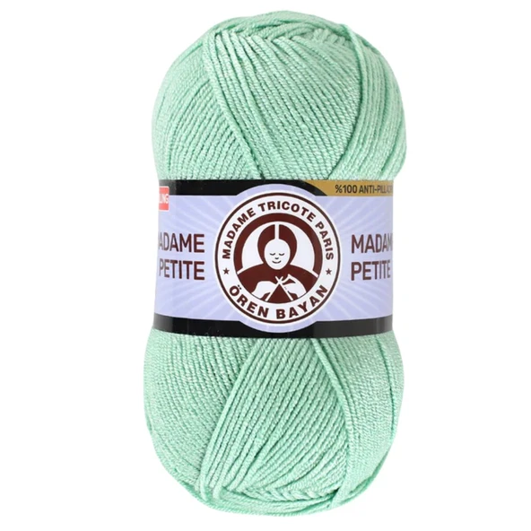 Ören Bayan Madame Petite Örgü İpi - Yeşil - 1 Adet - ( Renk Kodu: 125 ) ürün görseli 1