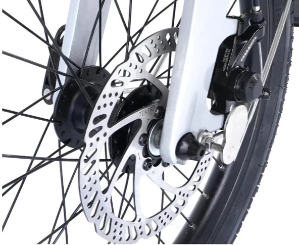 Alba Fold X NFC 36V 10.4Ah Katlanır Elektirkli Bisiklet ANTRASİT GRİ - 7