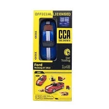 1 Kutu 1:42 Ford Mustang GT 2018 Mavi Araba Modeli Modifiye Edilebilir, Kapıları Açılabilir, Aksesuarları Değiştirilebil - 3