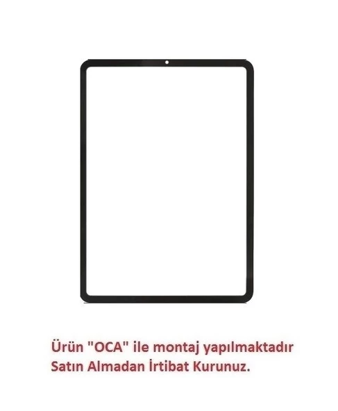 Apple iPad Pro 11 3.Nesil A2377 A2459 A2301 A2460 Ön Cam Lens Siyah